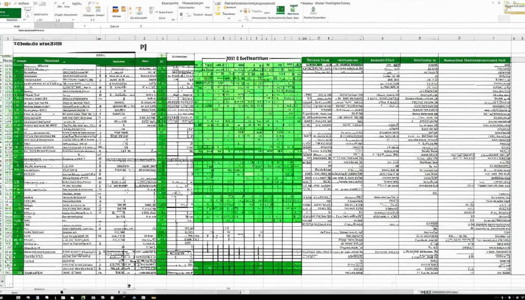 yeşil defter örneği excel